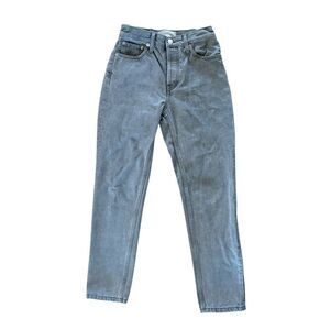 Everlane Gray Organic Cotton 90’s Cheeky Jeans Cropped Size 23